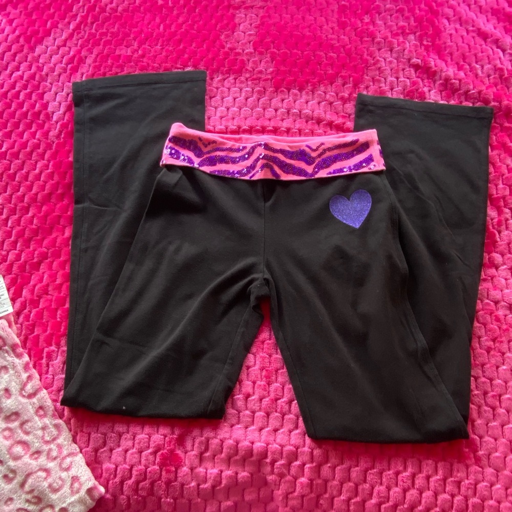 justice zebra foldover leggings